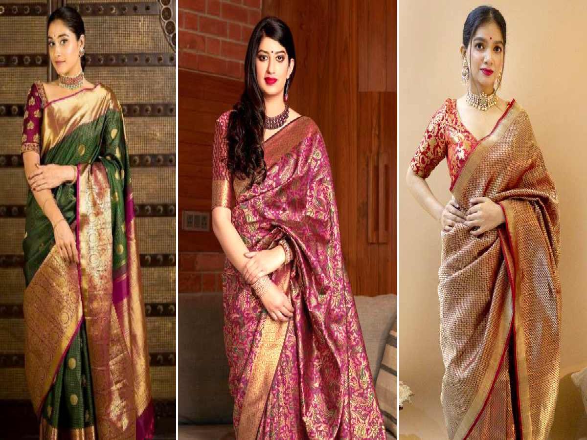 Amazon wedding outlet saree collection